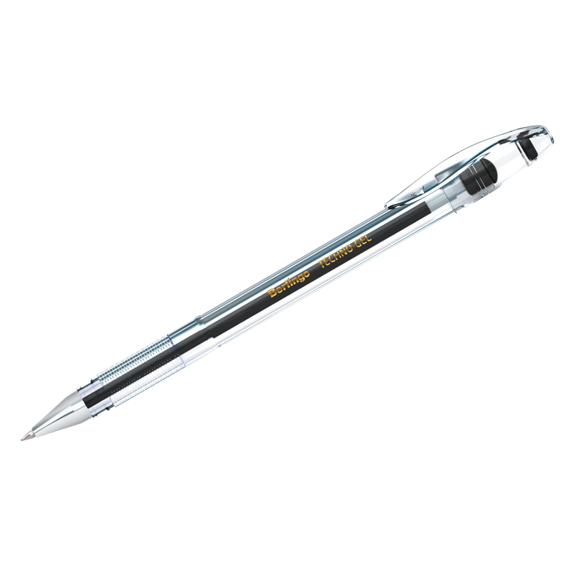 Ручка гелевая Berlingo "Techno-Gel" черная, 0,5мм оптом