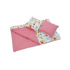 Комплект для вигвама: одеяло-110х140 см, наволочка-40х40 см-2 шт, розовый, жираф оптом