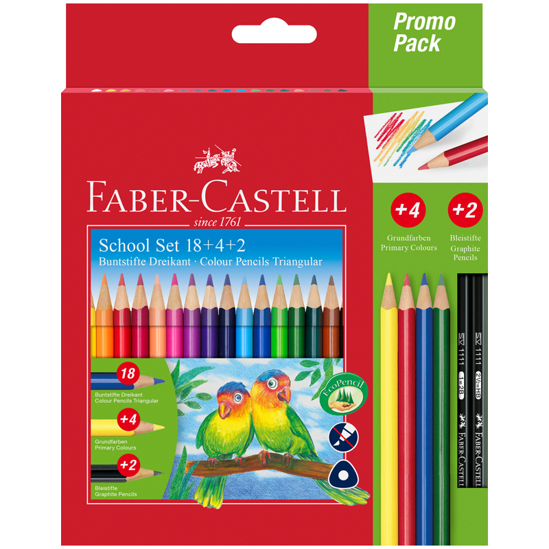   Faber-Castell, 18., ., .+ 4. + 2/ ., ,  