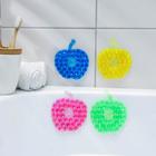 Мини-коврик для ванны «Яблоко», 8?8 см, цвет МИКС оптом
