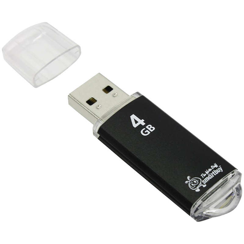  Smart Buy "V-Cut"  4GB, USB 2.0 Flash Drive,  (.  ) 