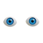 Глаза, набор 30 шт., размер радужки 7 мм, цвет голубой оптом