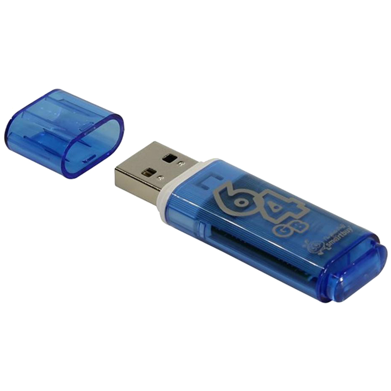  Smart Buy "Glossy"  64GB, USB 2.0 Flash Drive,  
