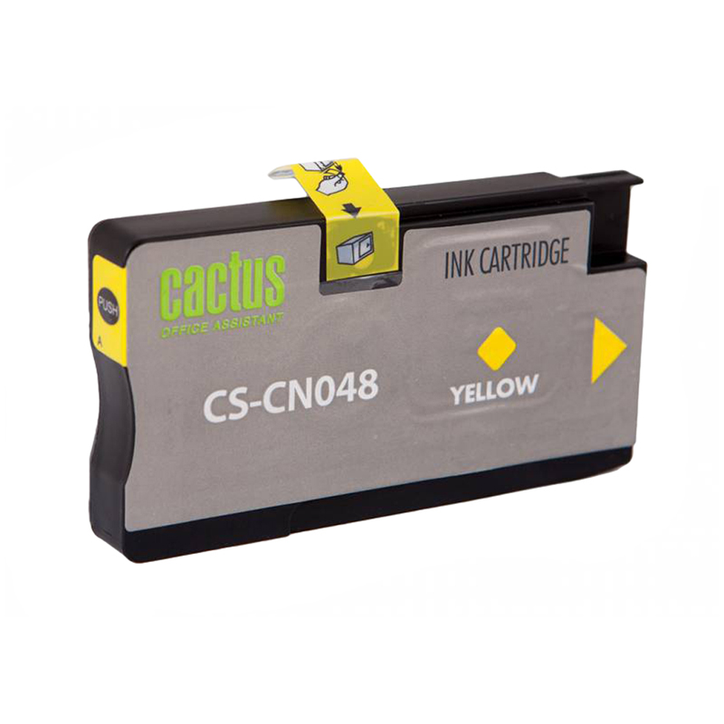 Картридж совм. Cactus CN048 (951XL) желтый для HP DJ Pro 8100/8600 (26мл) оптом
