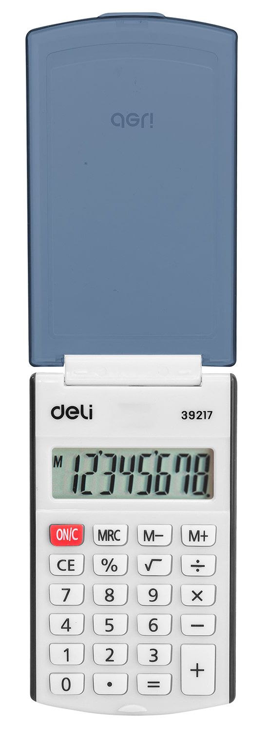 Калькулятор DELI E39217/BLACK 8 разр. карманный черный оптом