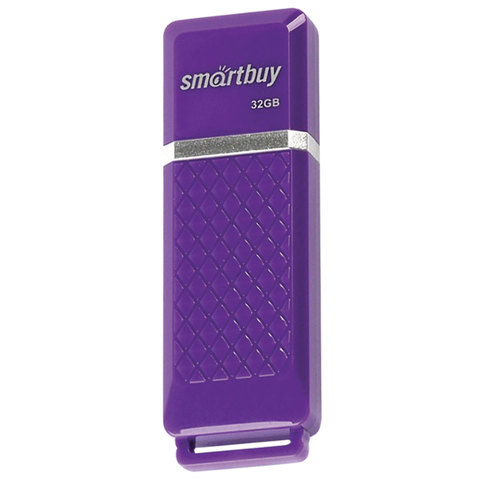 Флеш-диск 32 GB, SMARTBUY Quartz, USB 2.0, фиолетовый, SB32GBQZ-V оптом