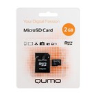 Карта памяти QUMO MicroSD, 2 Гб, SDHC, класс 4, с адаптером SD оптом