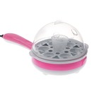 Сковорода электрическая LuazON EFP-01, 350 Вт, диаметр 15 см, тефлон, темно-розовая оптом
