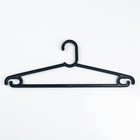 Вешалка-плечики для одежды «Люкс», размер 46-50, цвет чёрный оптом