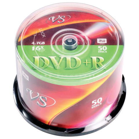  DVD+R () VS 4,7 Gb 16x Cake Box (  ),  50 ., VSDVDPRCB5001 
