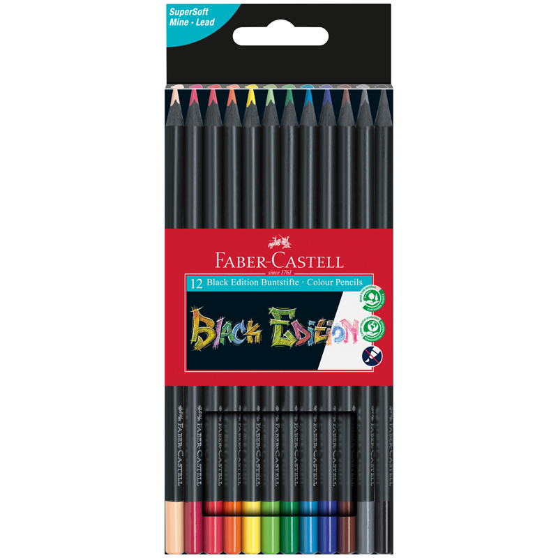   Faber-Castell "Black Edition", 12., .,  , ., . 