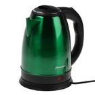 Чайник электрический МАТРЁНА MA-002, металл, 1.8 л, 1500 Вт, зелёно-чёрный оптом