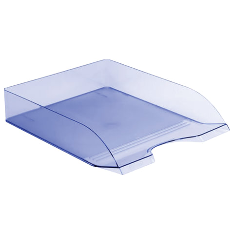 Лоток горизонтальный для бумаг СТАММ "Дельта", А4 (315х250х60 мм), тонированный голубой, ЛТ654 оптом