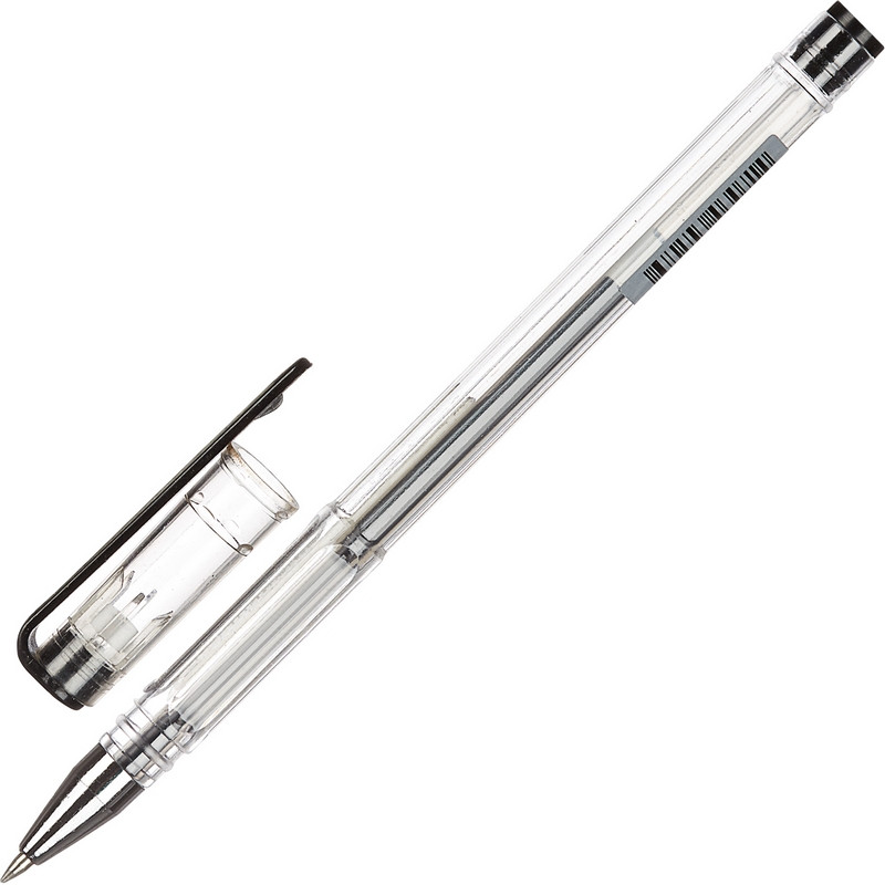Ручка гелевая Attache черный стерж., 0,5мм, без манж. оптом