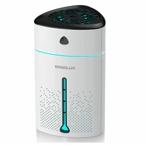 Увлажнитель воздуха ERGOLUX ELX-HUM01-C01, объем бака 1 л, 5 Вт, подсветка, белый оптом