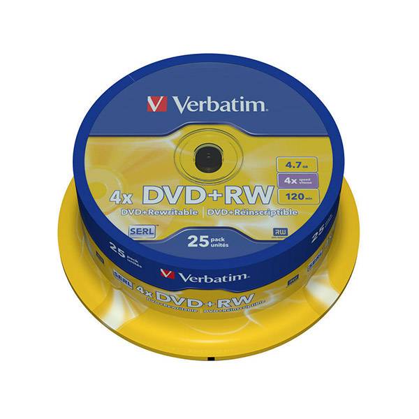 DVD+RW 4.7Gb Verbatim 4 25  