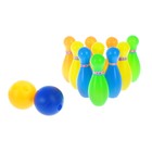 Набор игровой «Боулинг»: 10 кеглей (высота 11,5 см), 2 шара оптом