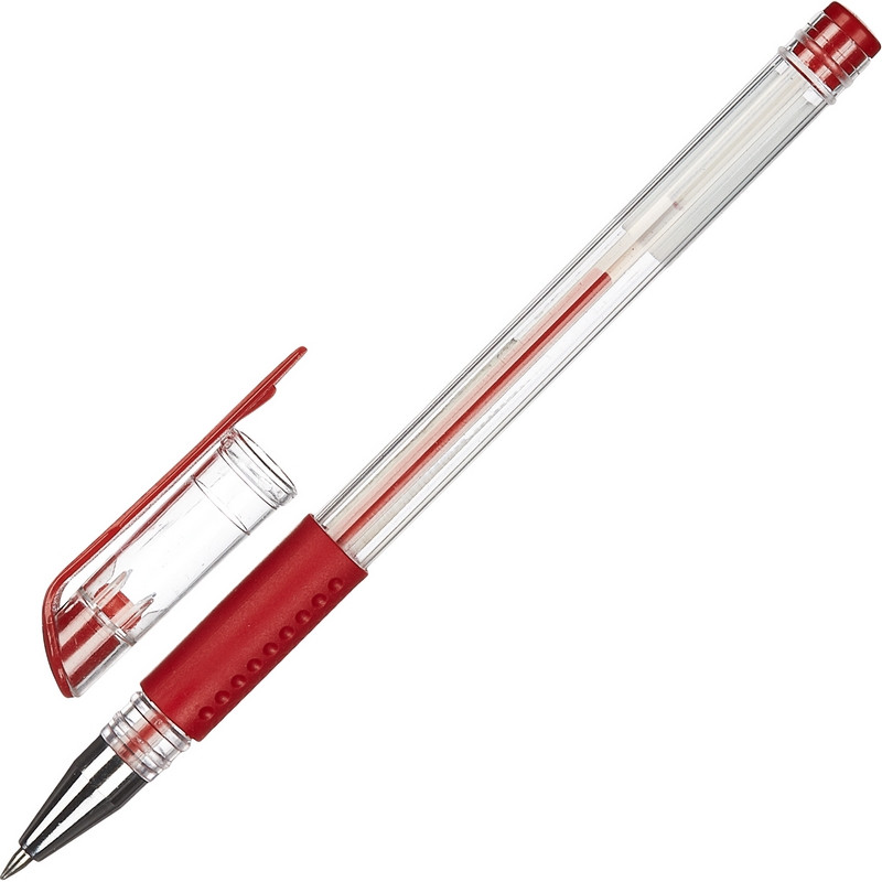Ручка гелевая Attache Economy красный стерж., 0,3-0,5мм, манжетка оптом