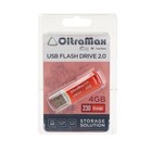 Флешка OltraMax 230, 4 Гб, USB2.0, чт до 15 Мб/с, зап до 8 Мб/с, оранжевая оптом