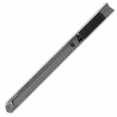 Нож канцелярский 9 мм STAFF "Manager", усиленный, металлический корпус, автофиксатор, клип, 237081 оптом