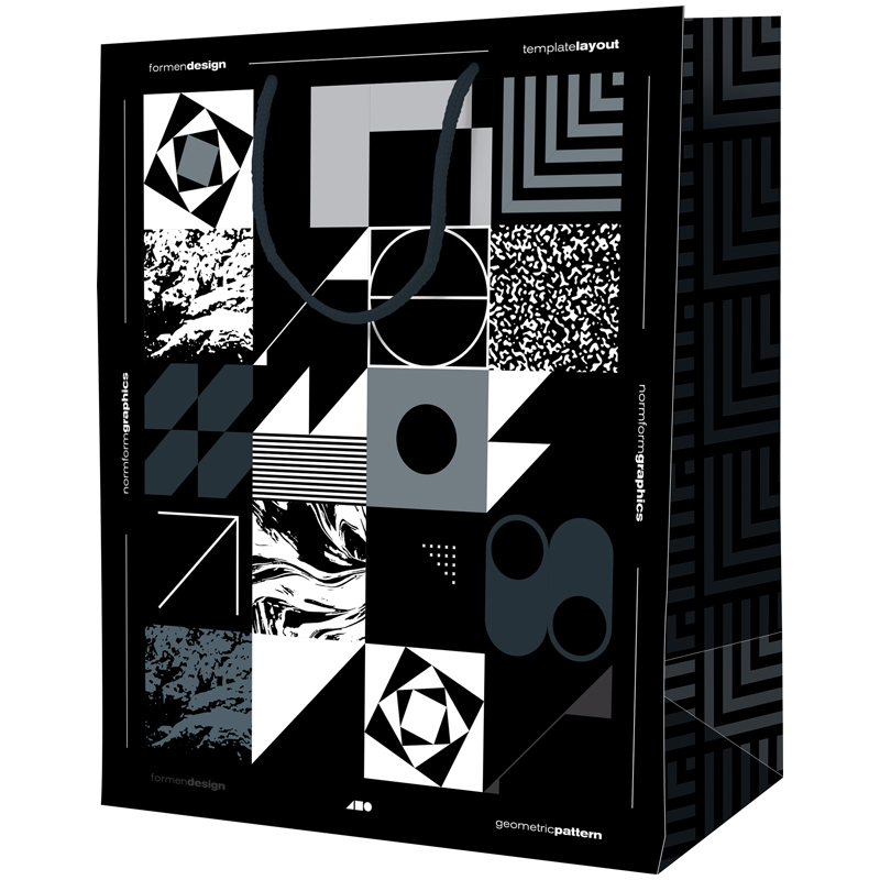 Пакет подарочный 18*23*10см ArtSpace "Geometric pattern", ламинированный оптом