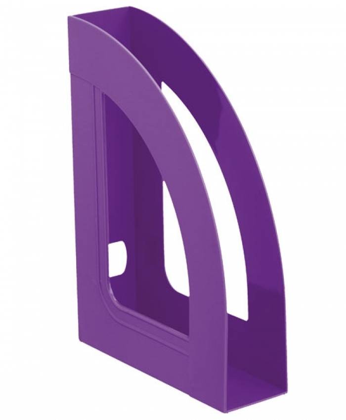 Лоток вертикальный СТАММ РЕСПЕКТ 70 мм, фиолетовый пластик оптом