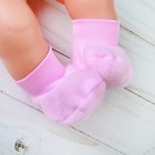 Носки для куклы, длина стопы 7 см, цвет розовый оптом