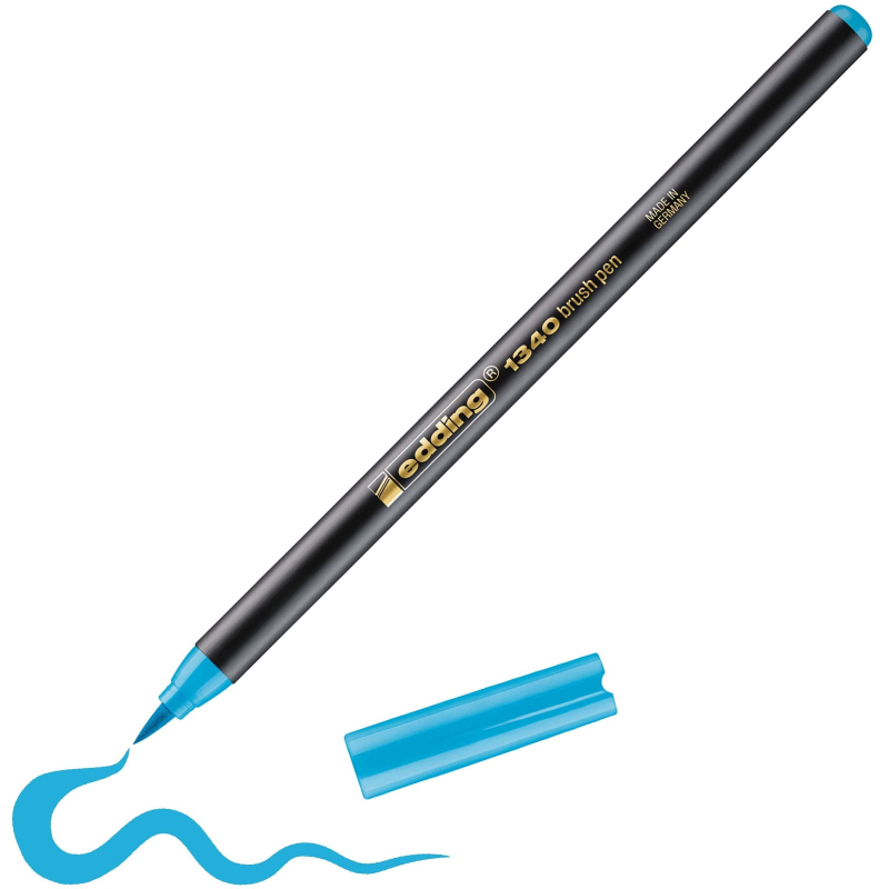Ручка -кисть для бумаги Edding 1340/85, небесно-голубой оптом