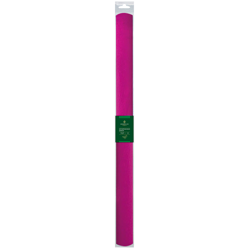 Бумага крепированная Greenwich Line, 50*250см, 32г/м2, темно-розовая, в рулоне, пакет с европодвесом оптом