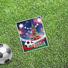Открытка мини–формата одинарная «Москва», футбол, 9 х 10 см оптом