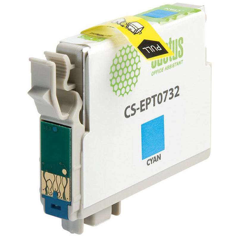 Картридж совм. Cactus EPT0732 голубой для Epson Stylus С79/C110/СХ3900/CX4900/CX5900 (11.4мл) оптом