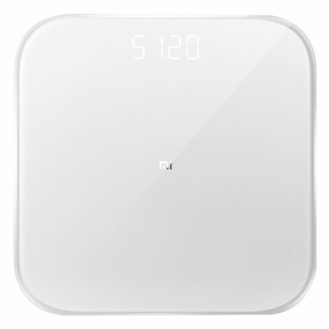 Весы напольные XIAOMI Mi Smart Scale 2, электронные, максимальная нагрузка 150 кг, квадрат, стекло, белые, NUN4056GL оптом